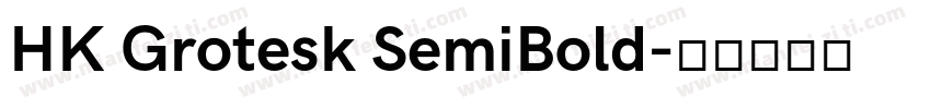 HK Grotesk SemiBold字体转换